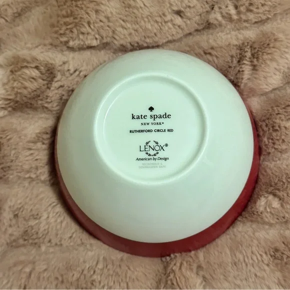 Kate Spade Lenox Red Rutherford Bowl - Picture 11 of 11